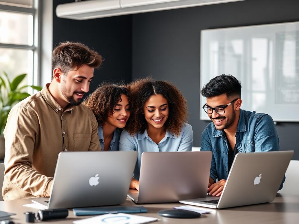 Students collaborating